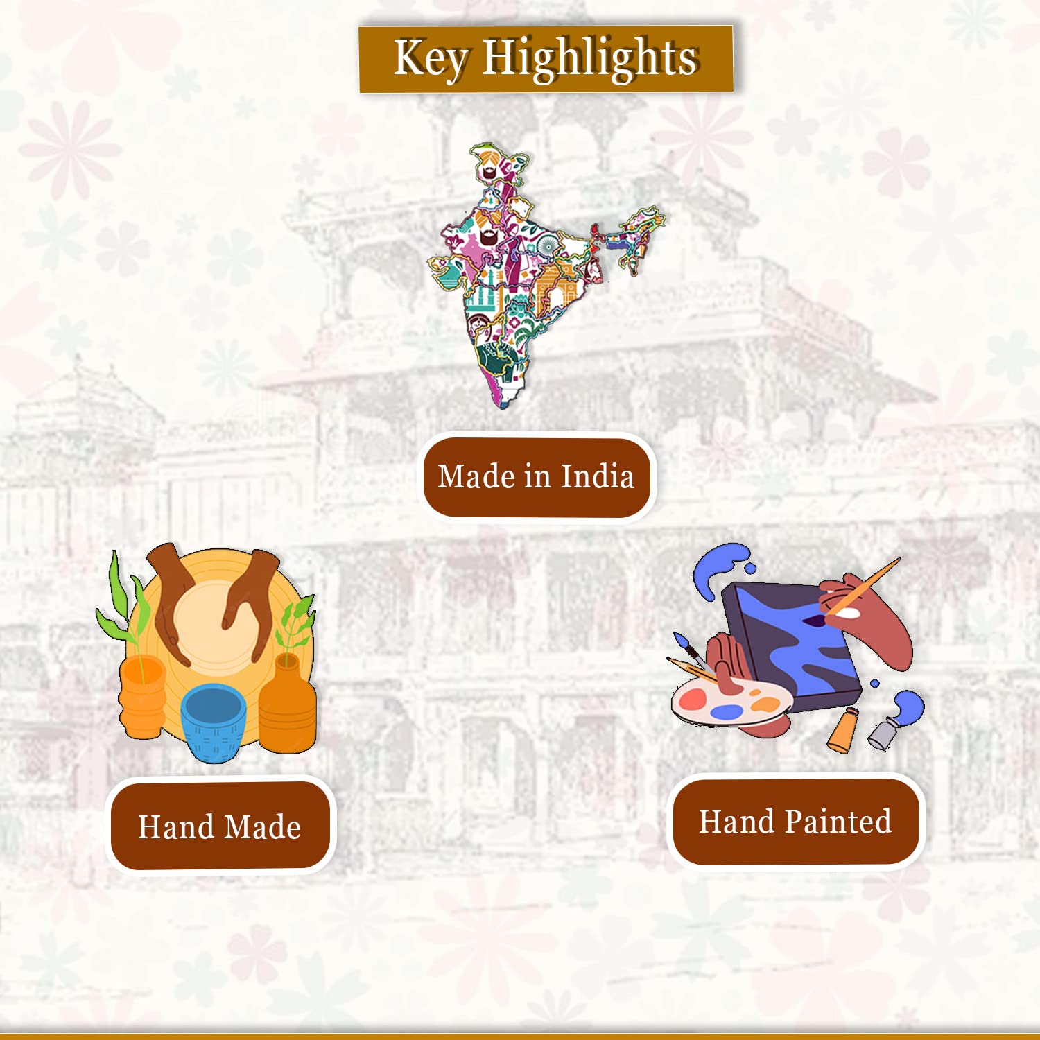 Xtore Creative Resin Golden Reindeer Sculptures | Beautiful Home Decor | Lifts up Energy of Your Room - (Pack of 2, Blue) - Image 6