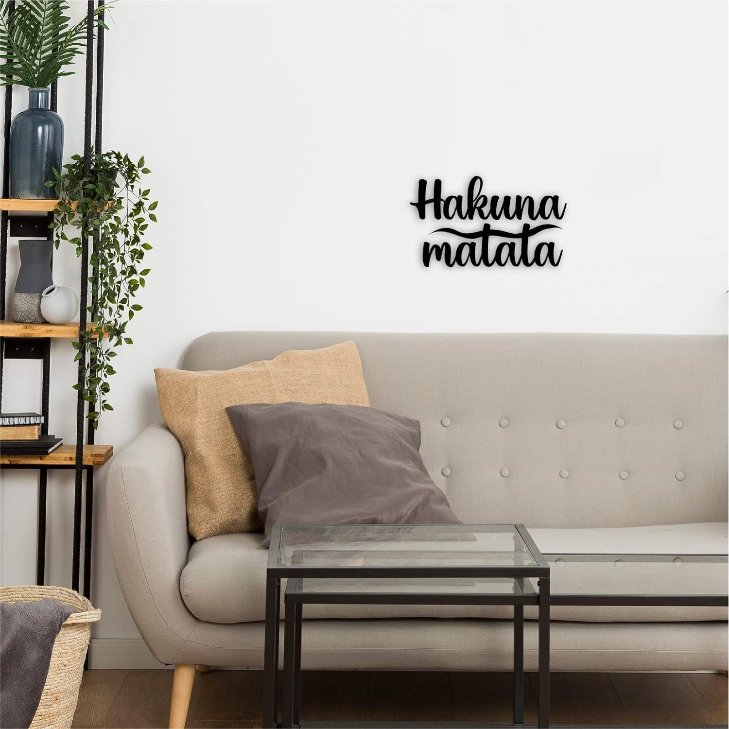 SIYA TRADING Hakuna Matata Wooden Wall Art for Living Room, Home Decor - Image 3