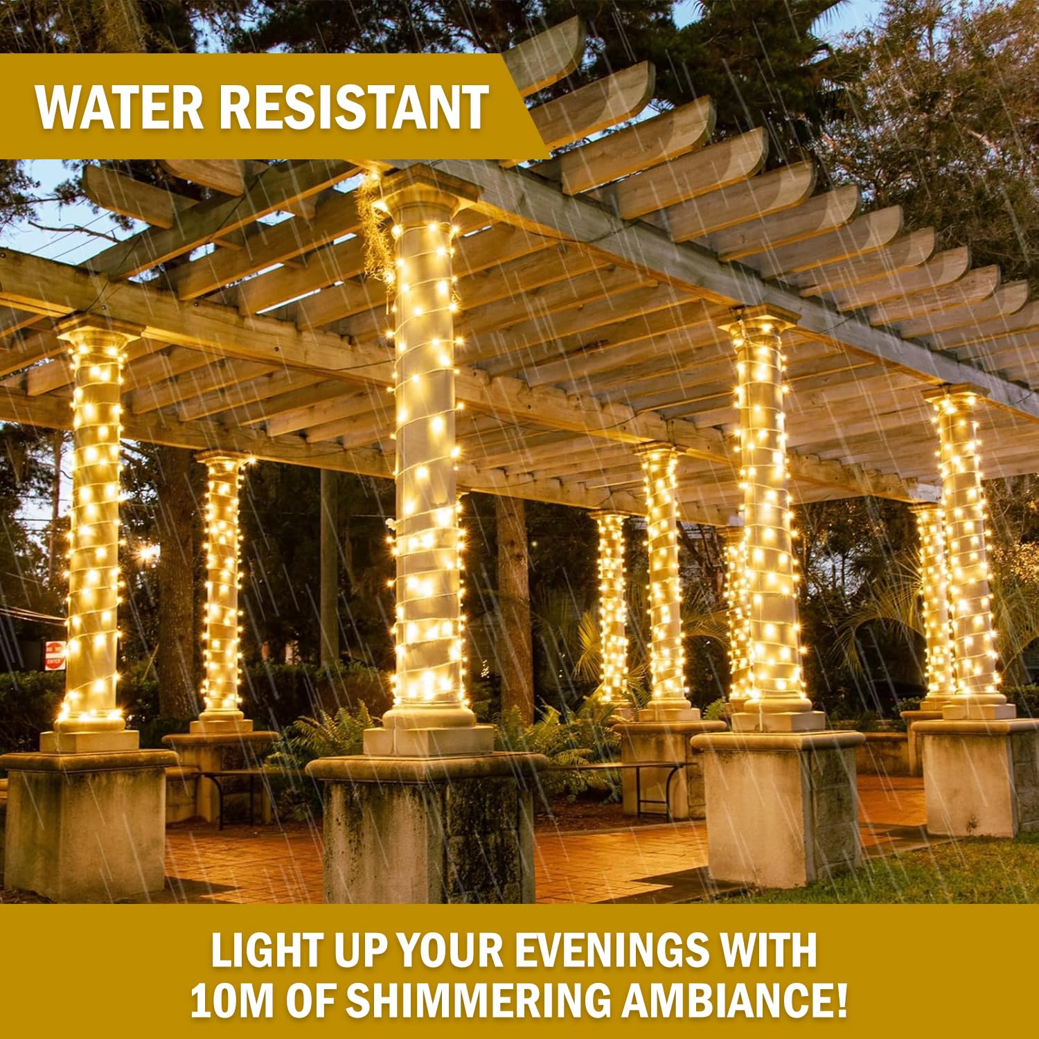 GIGAWATTS 38 LED 10.5M Copper Wire PowerPixel Fairy Lights | 360° Glow Decorative String Lights for Home, Diwali, Christmas, Weddings, Parties & Outdoor Décor (Pack of 1, Warm White) - Image 5